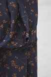 Stalks blauw met gele bloemetjes - Viscose