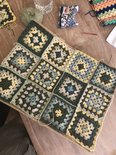 Haakpakket voor de grote grannytas (groen tinten)