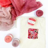 cobweb kidsilk sjaal in cowgirlblues rood/roos