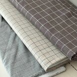 viyella ruit licht beige - katoen