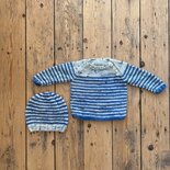 trui streepjes / muts - 3 maanden