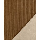 bruine ribfluweel met faux fur binnenkant - corduroy
