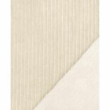 witte ribfluweel met faux fur binnenkant - corduroy