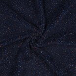 TEDDY tweed donker blauw