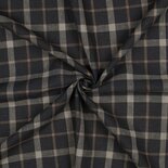 bruin geruit -linnen/viscose