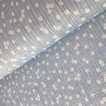white dots on light blue - triple gauze
