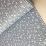 white dots on light blue - triple gauze