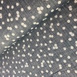 white dots on dark grey blue - triple gauze