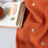 Tissu Stardust chestnut - double gauze