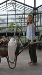 Breipakketje handgeverfde sjaal ecru large