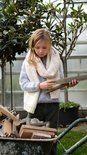 Breipakketje handgeverfde sjaal ecru large