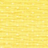 dots on bright yellow - triple gauze