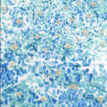 birds eye ocean - double gauze