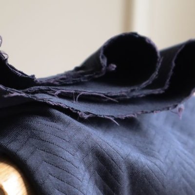 organic chevron quilt dark navy - sweater coupon 150 cm