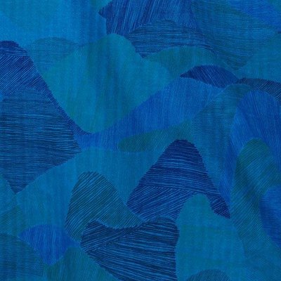 Mountain views blue - double gauze