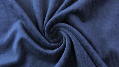 jersey washed cotton cord small rib navy - nicky velours, corduroy