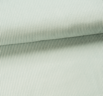 Drew (licht blau) -brede ribfluweel