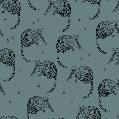 Armadillio oil blue - organic jersey