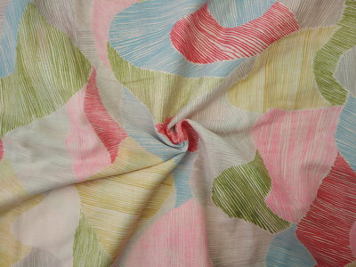 Mountain views pink and yellow - double gauze