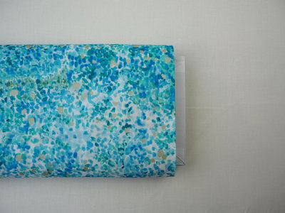 birds eye ocean - double gauze