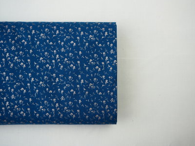 Harbe blue - cotton satin