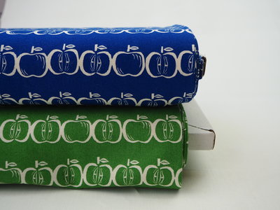Canvas appel blauw