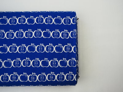 Canvas appel blauw