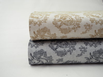 Konijnen blauw zachte canvas