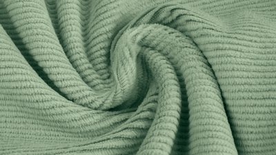 jersey washed cotton cord small rib sage - nicky velours, corduroy