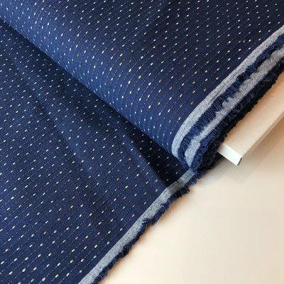 donker blauw met structuur - canvas