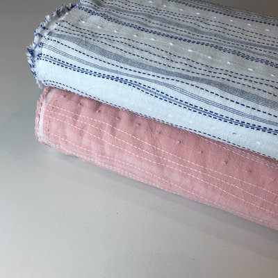 white blue embroidery - cotton embroidery