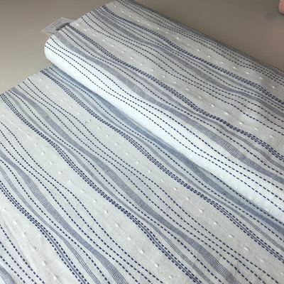 white blue embroidery - cotton embroidery