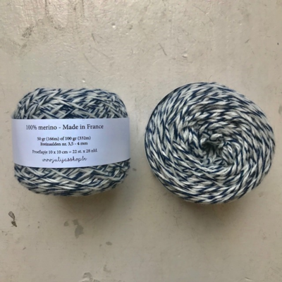 marine blauw chiné