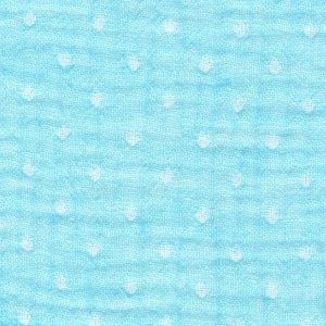 dots on blue - triple gauze