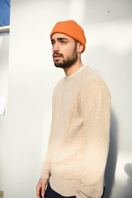 Calvi Neopreen beige - sweater met relief