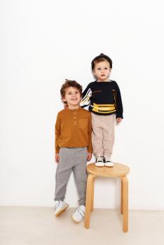 Rufus Neopreen grijs - sweater met relief