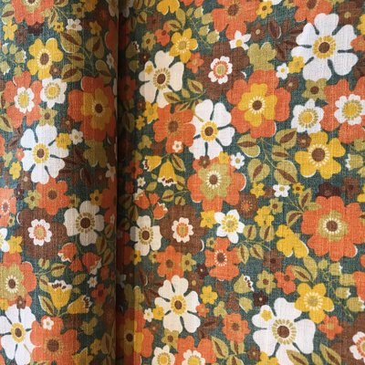 flower orange - cotton