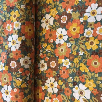 flower orange - cotton