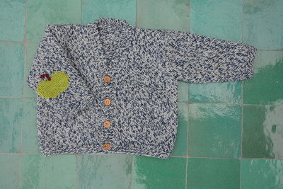 Breipakketje Cardigan met appeltjes