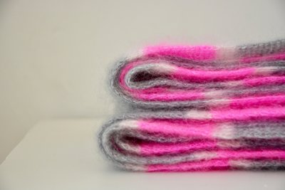 Breipakketje sjaal met streepjes