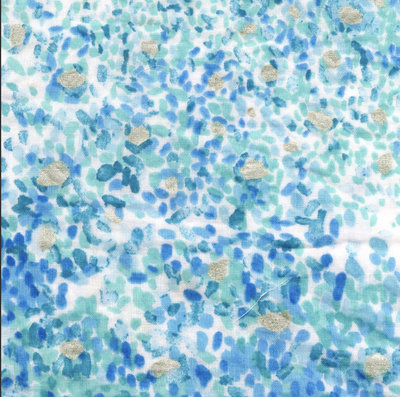 birds eye ocean - double gauze