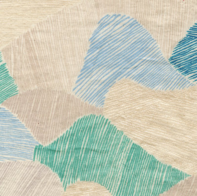 Mountain views blue - double gauze