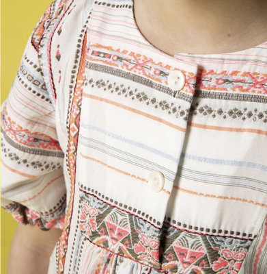 jacquard stof - dikkere katoen mengeling