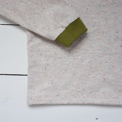 cosy colours licht grijs / beige - sweater
