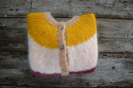 Breipakket Elena trui in mohair maat 2-4-6-8 j