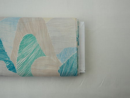 Mountain views blue - double gauze