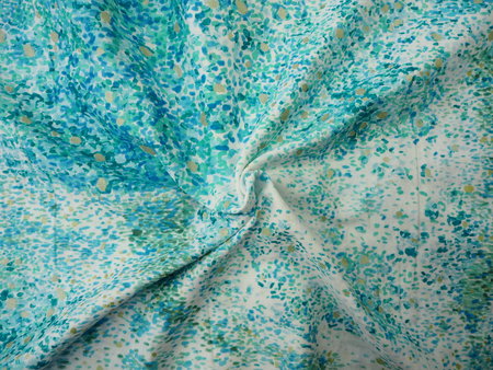 birds eye ocean - double gauze