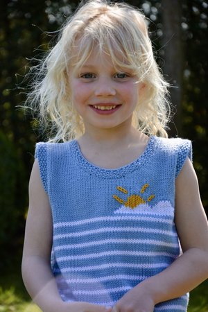 Breipakketje T-shirt met zonnetje en wolk