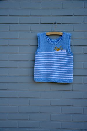 Breipakketje T-shirt met zonnetje en wolk