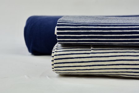 Stripe ecru/dark blue - jersey